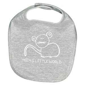 Meem's Little World™ Bib Gray