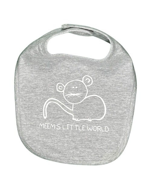 Meem's Little World™ Bib Gray